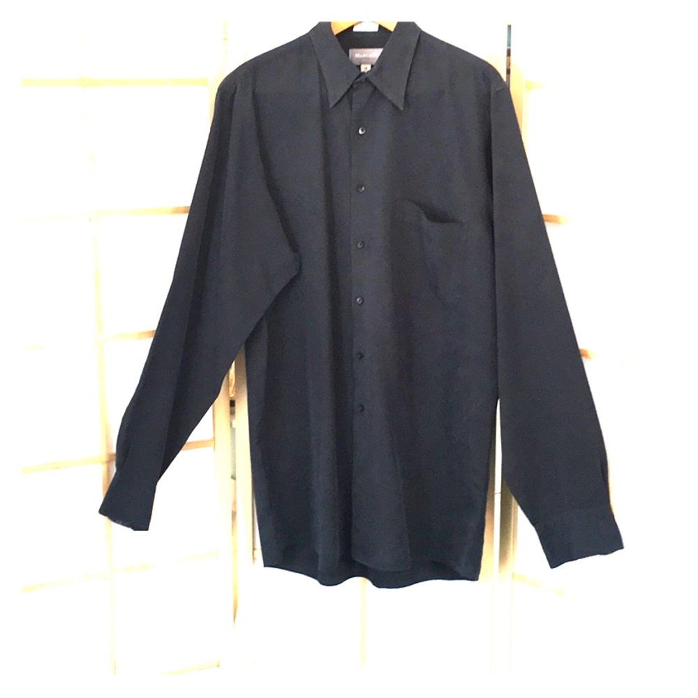 Marconi Louis Raphael black buttondown shirt 16/34